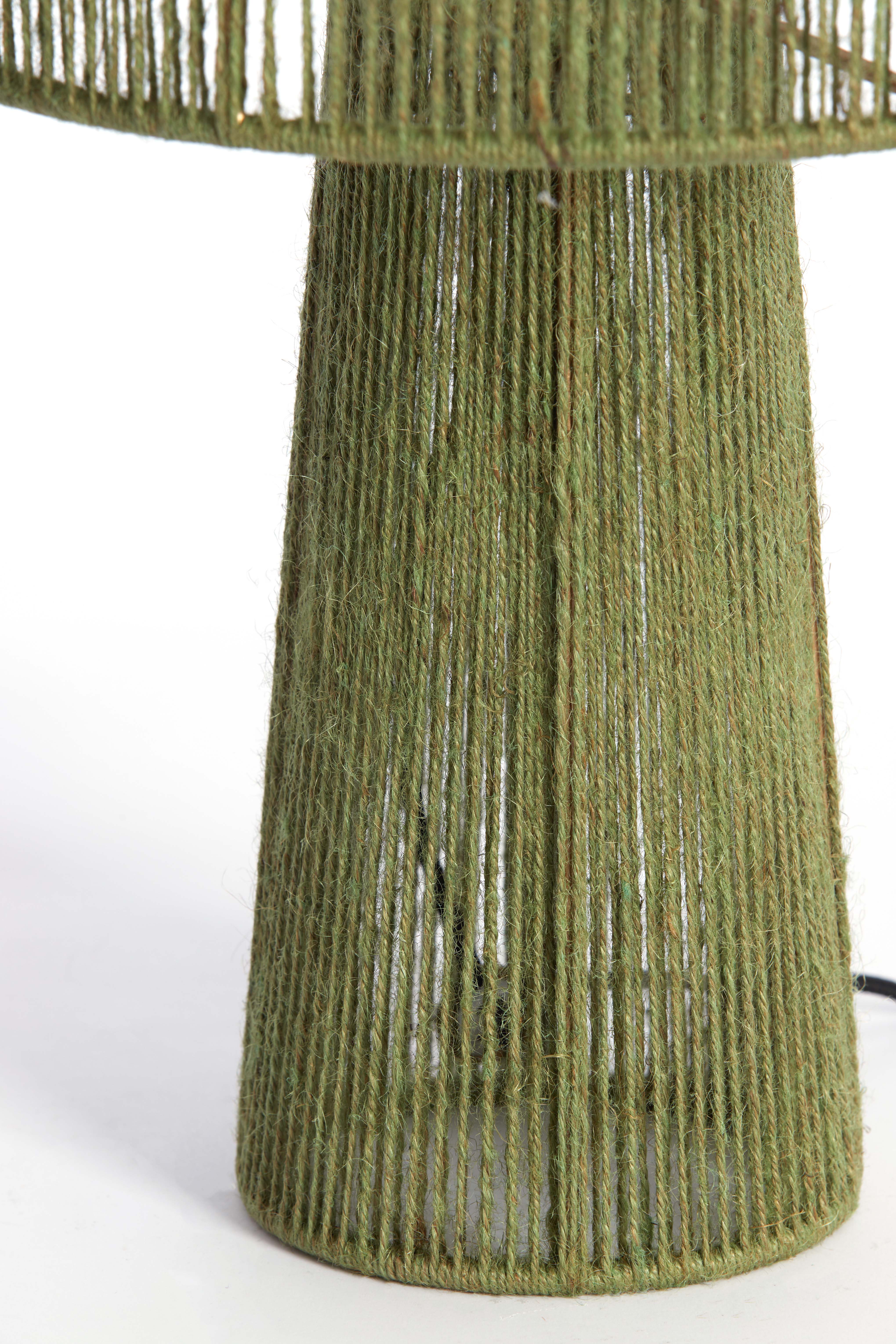 Tischleuchte  in SELVA Jute grün