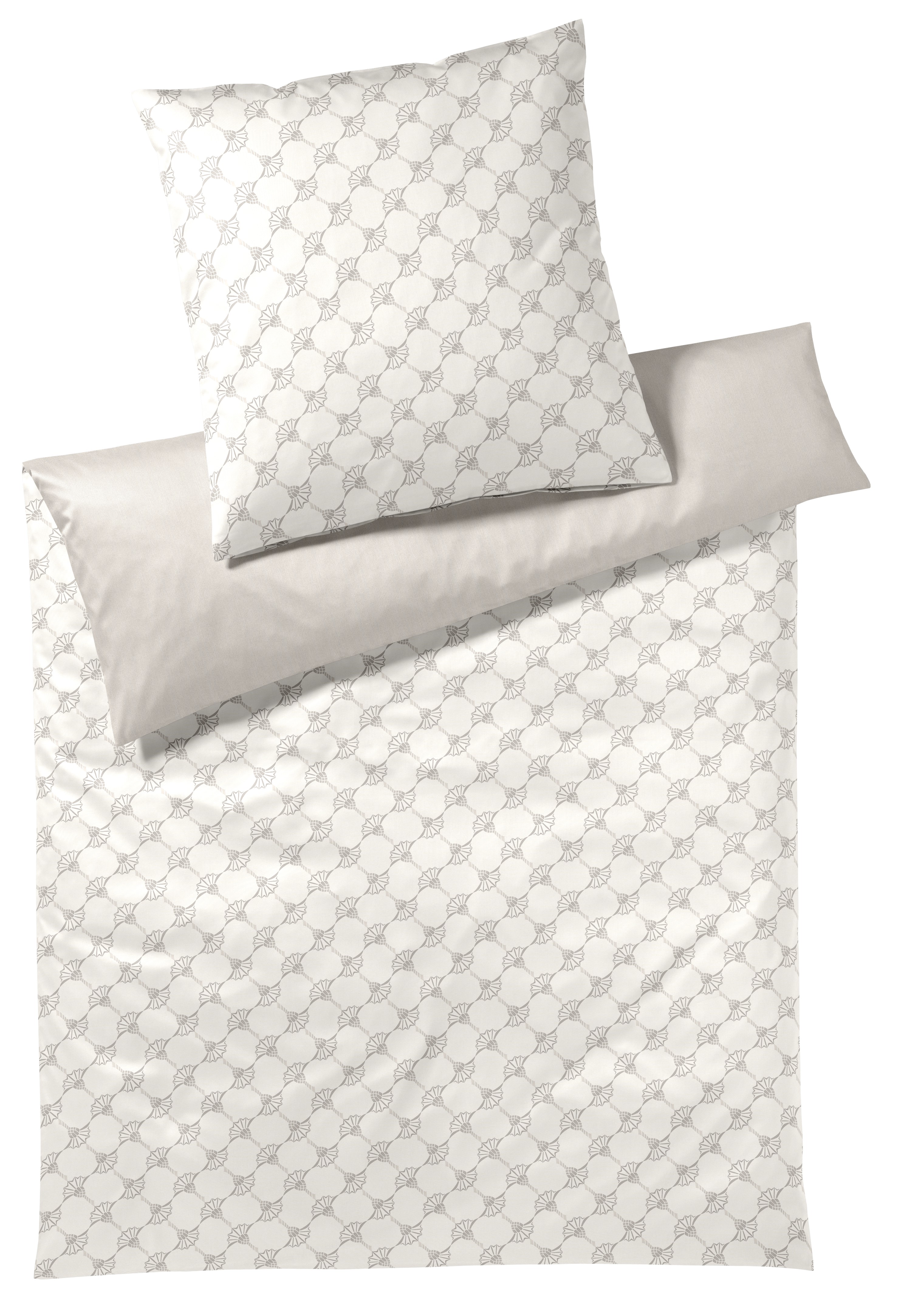 Elegante Bettwäsche Joop! 155x220 cm CORNFLOWER DOUBLE 155x220cm in Cornflower Double light creme, Kissen, Dekoration für Zuhause, Leinen, Mobiliar