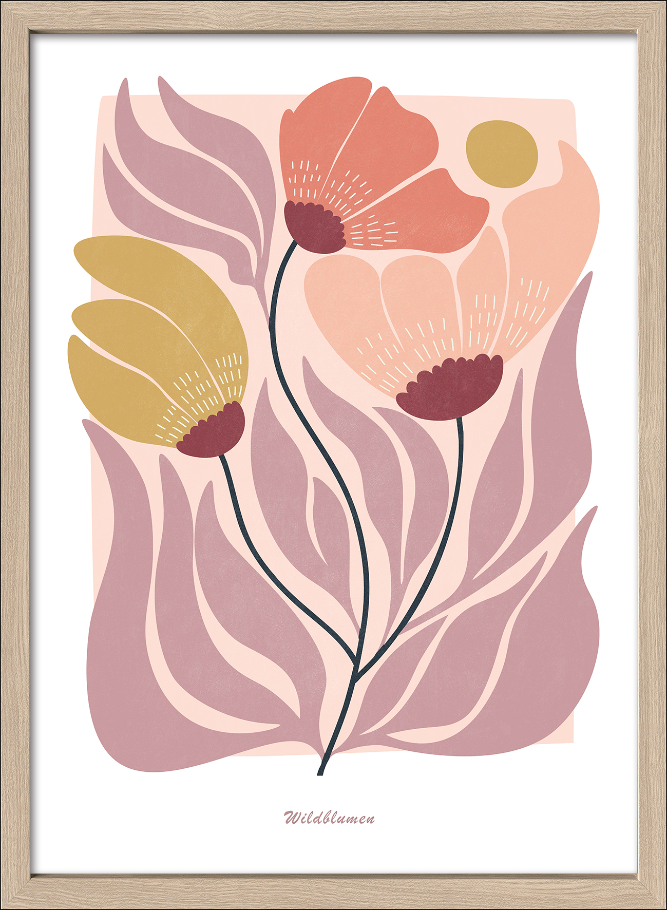 PRO ART Framed-Art Scandic Living 75x55cm Botanical Art VI