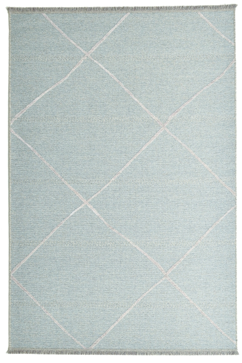 Theo Keller Webteppich Braderup ca. 120x170cm in Farbe Light Blue