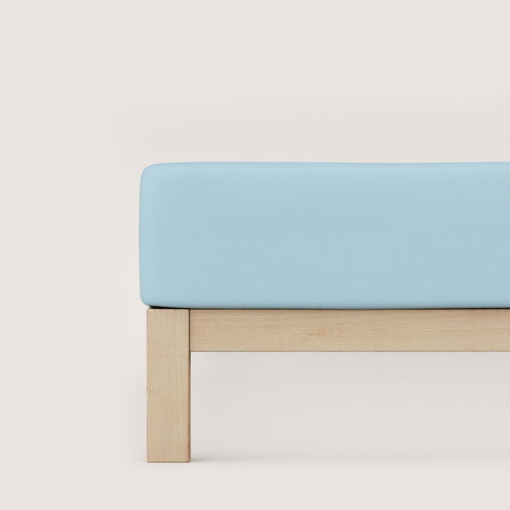 Schlafgut Casual Spannbettlaken ca. 140x200-160x200cm in Farbe Blue Light