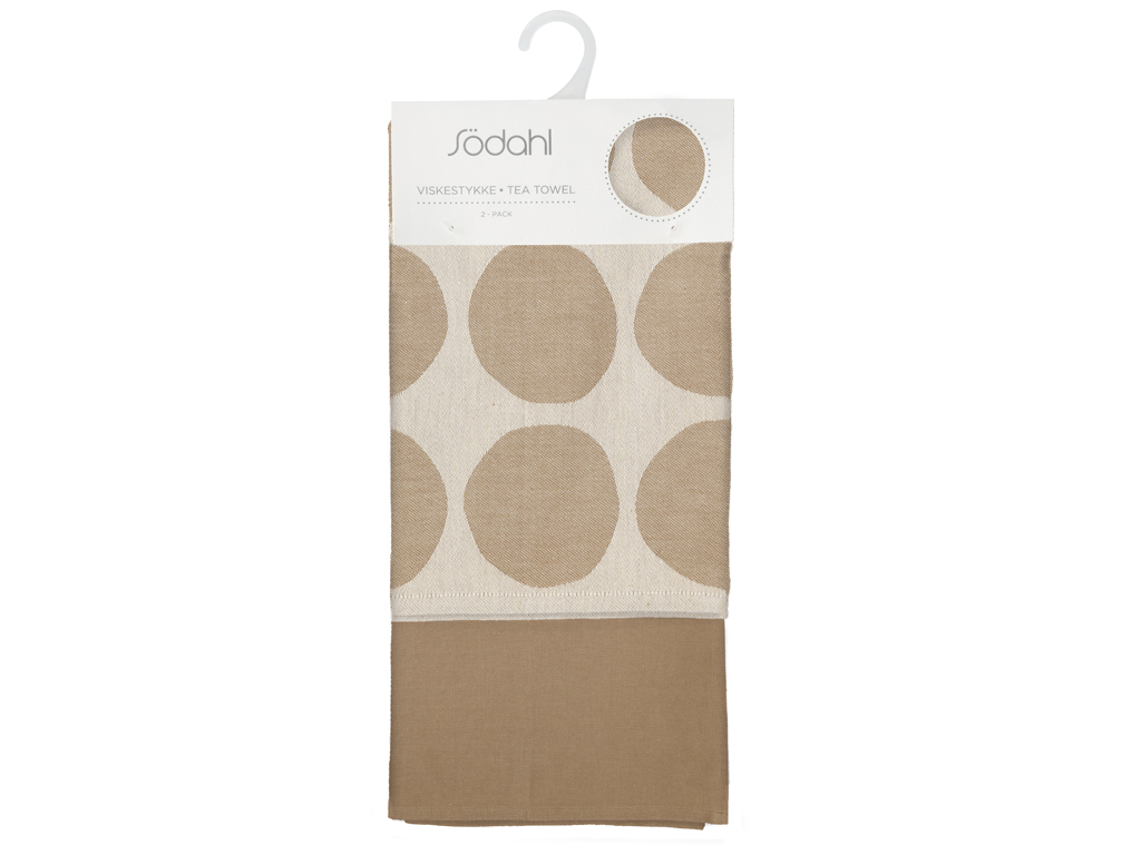 F&H Geschirrtuch  BUBBLES in Farbe Braun
