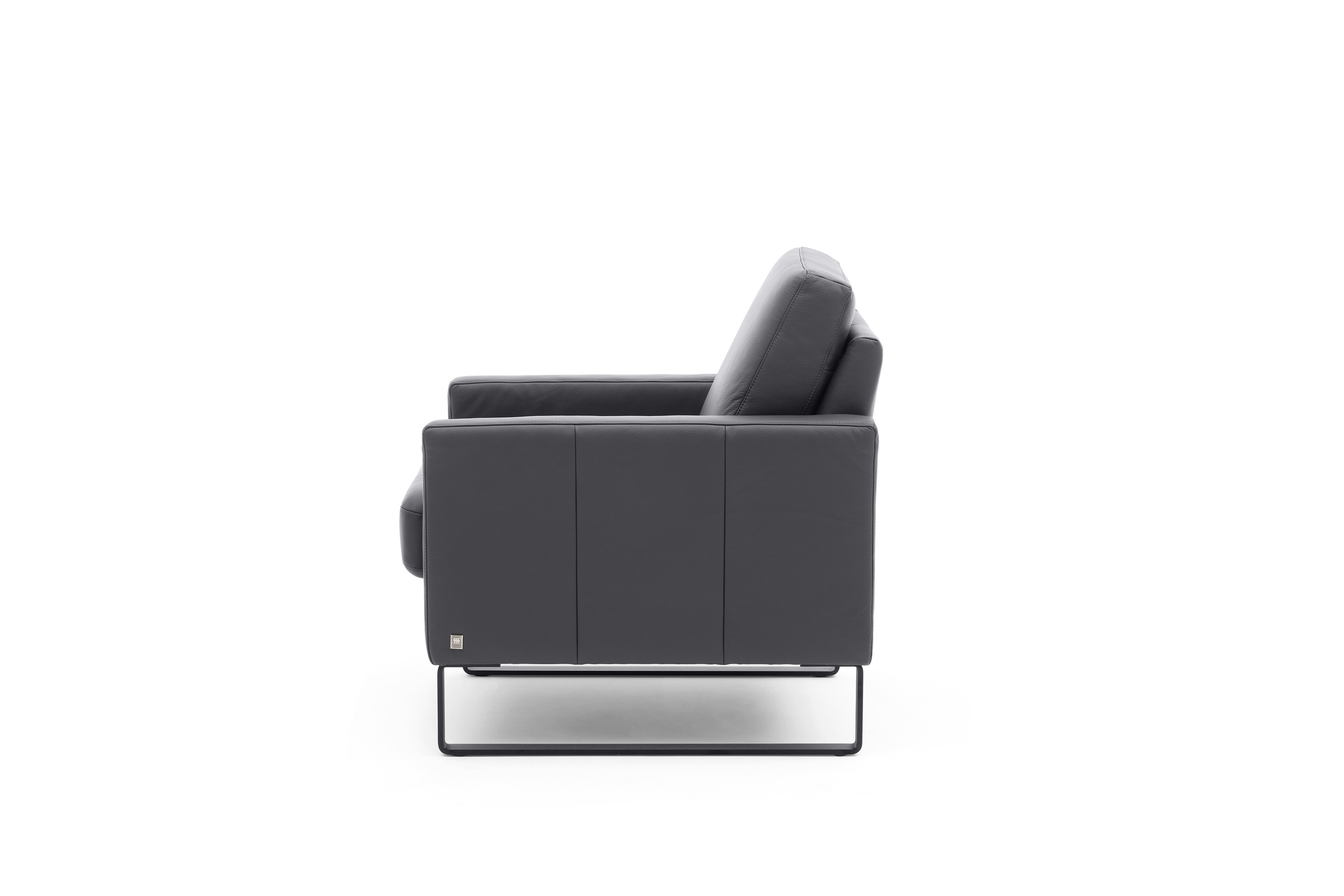 Musterring Sessel MR 385 in Dickleder Fango