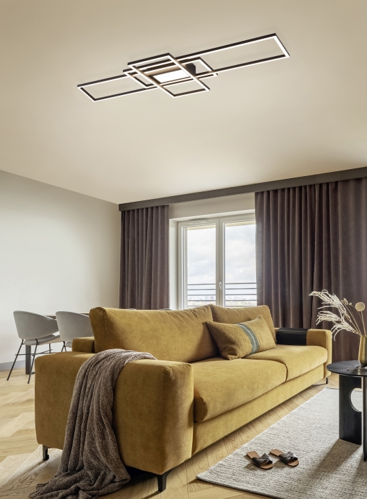 Trio LED-Deckenleuchte IRVINE 1-flammig in Farbe anthrazit