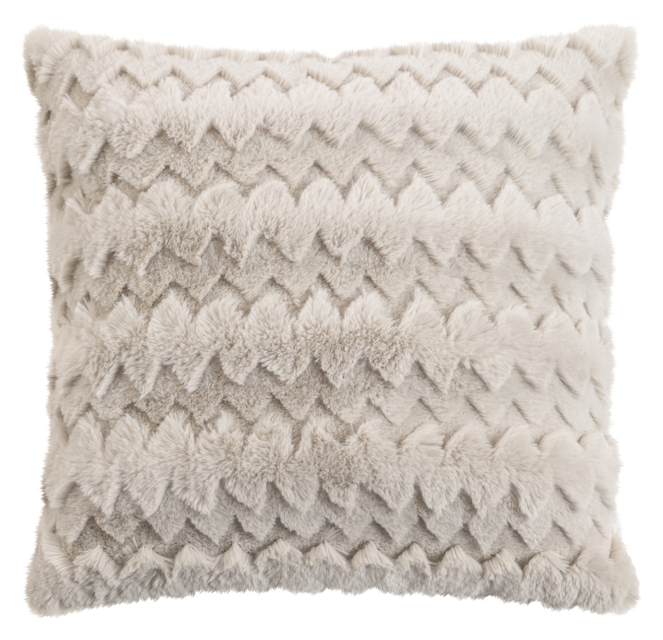 Magma Heimtex Kissenhülle PLUSH ca. 45x45cm in Farbe taupe, Kissen, Dekoration für Zuhause, Kopfkissen