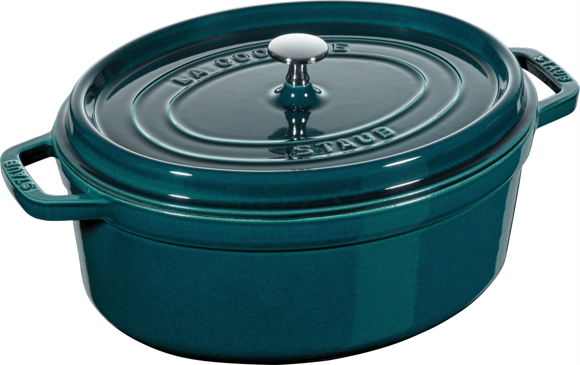 staub La Cocotte Bräter 31cm oval in La-Mer