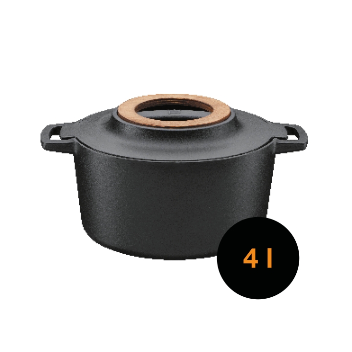 Fiskars Topf NORDEN 4Ltr. aus Gusseisen