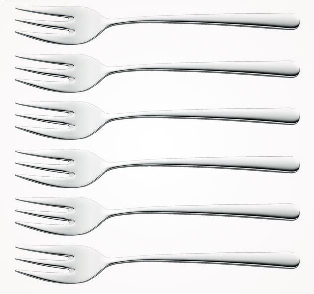 ZWILLING Kuchengabelset OSTFRIESEN in Farbe 18/10 Edelstahl, Besteck, Gabel