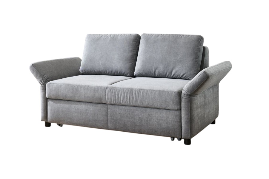 Schlafsofa WESTPOINT ca. B196 H90 T95 cm in Stoff Lothar grau 39, Couch, Mobiliar, Stuhl, Kissen, Dekoration für Zuhause