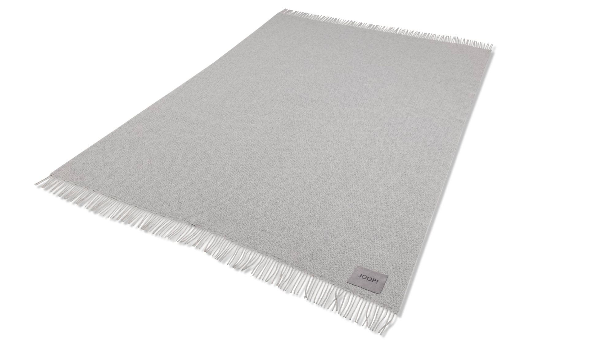 JOOP! Decke JOOP!FINE-WOVEN ca. 130x190cm in Farbe Silber, Dekoration für Zuhause