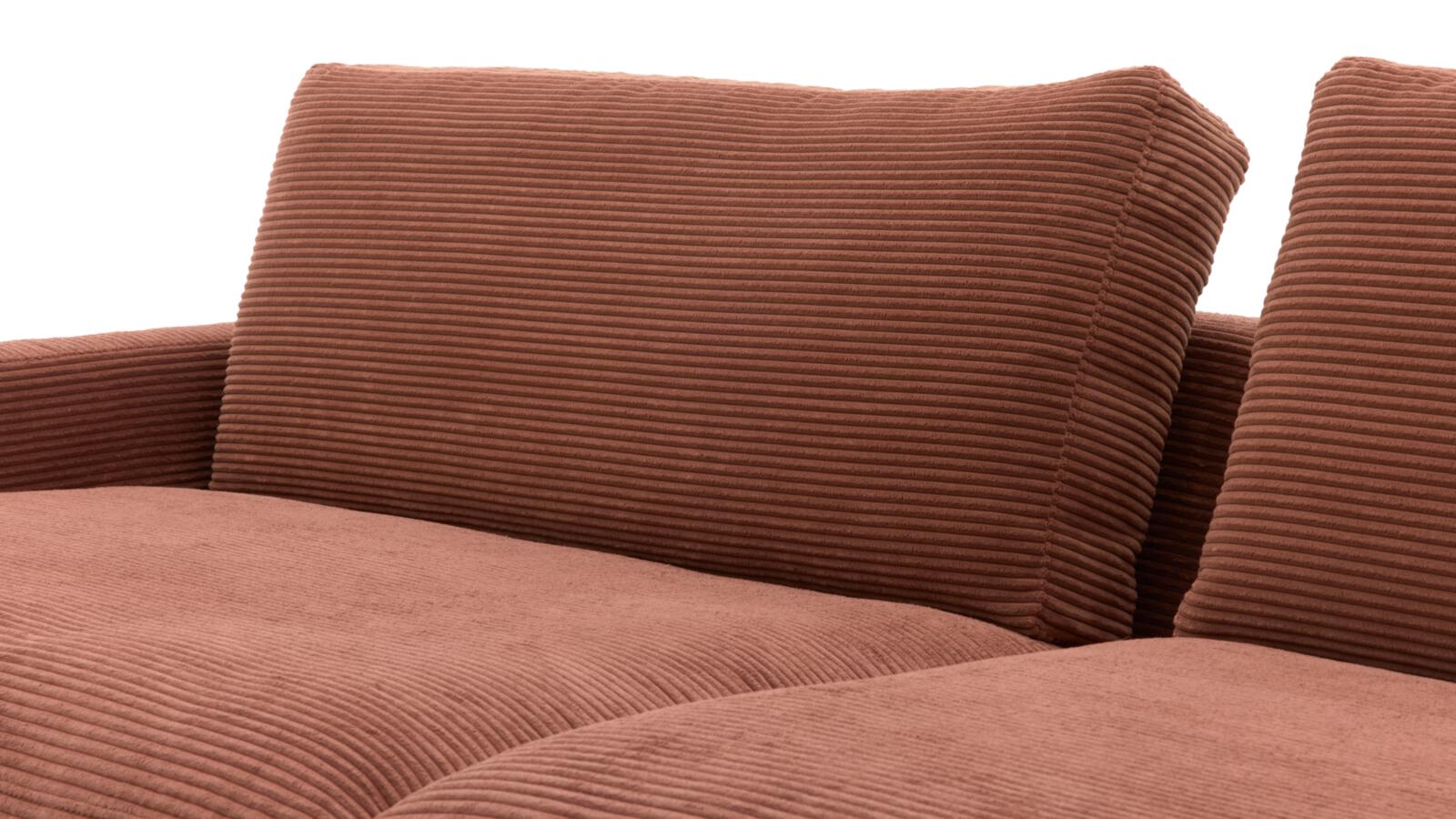 Roomio Sofa NO. 4103 in Stoff Cord rusty