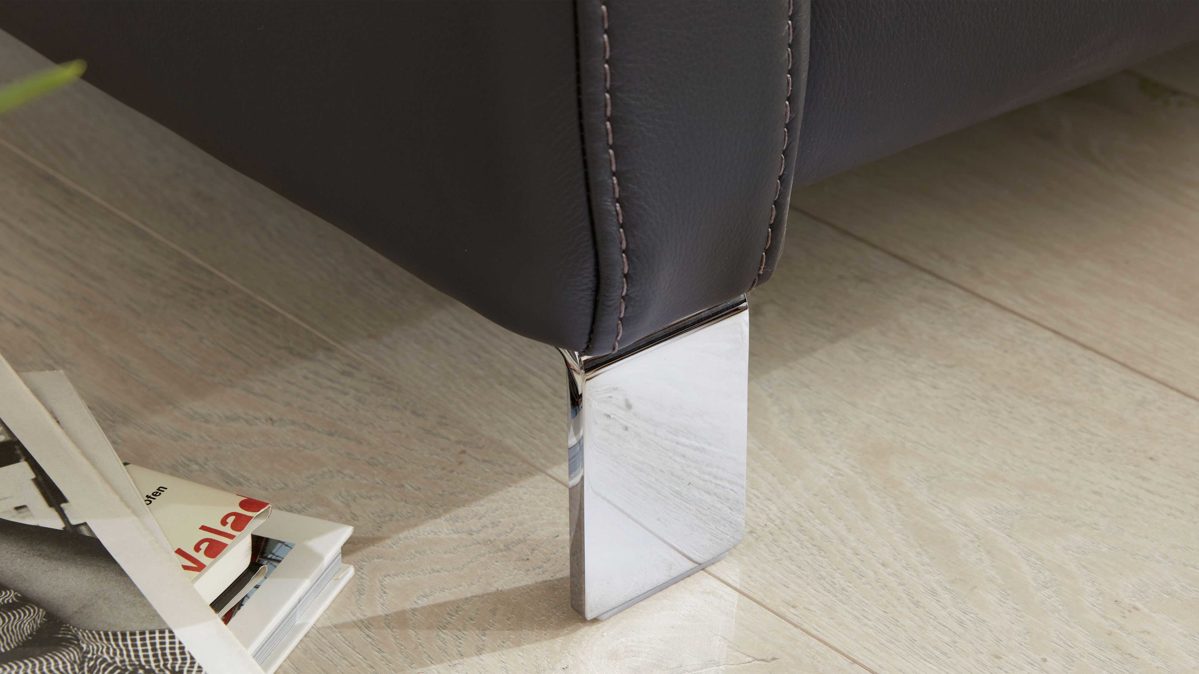 Interliving Sofa 3-sitzig IL 4054 in Leder Credo anthrazit, Kissen, Dekoration für Zuhause, Drinnen, Innenarchitektur