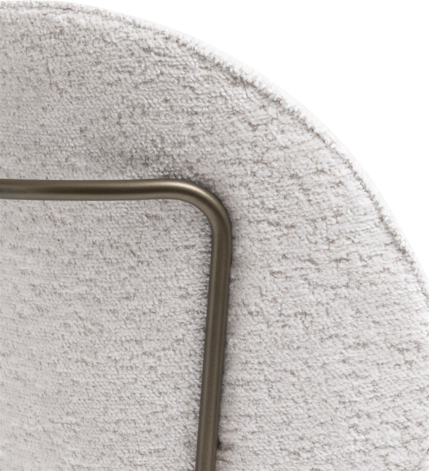 Coco Maison Stuhl COCO MAISON ca. B48 H85 T50 cm in Stoff Lecce creme