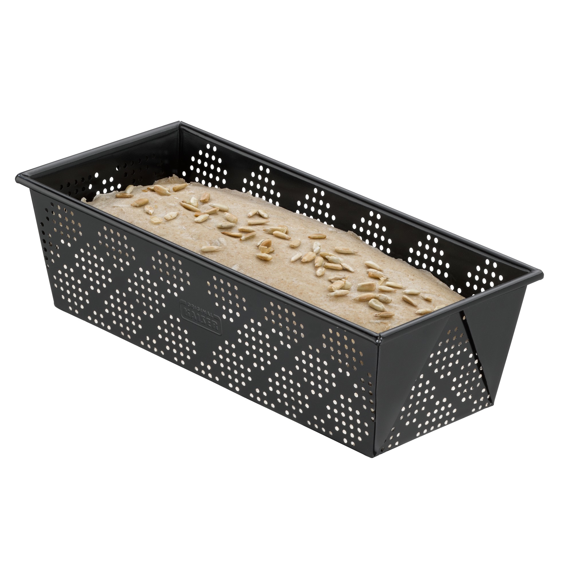 Kaiser Brotform Inspiration perforiert in schwarz