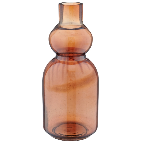 Roomio Glasvase JETTE Durchmesser ca. 13 cm, Höhe ca. 20 cm in Fb. zimt, Krug, Flasche, Glas, Töpferei, Vase