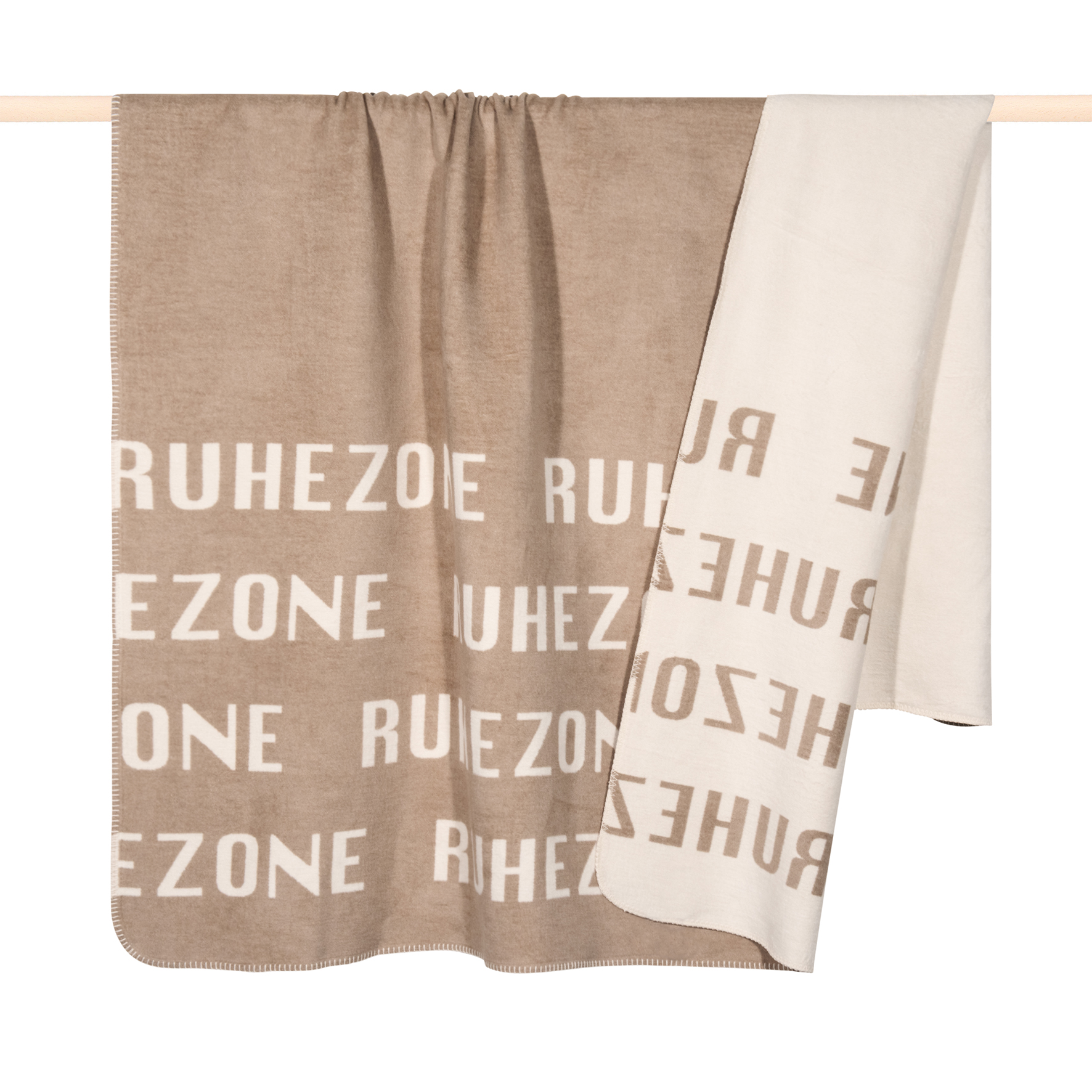 Pad Home Design Decke 150 x 200 cm LETTERS ca. 150x200 cm in sand-taupe