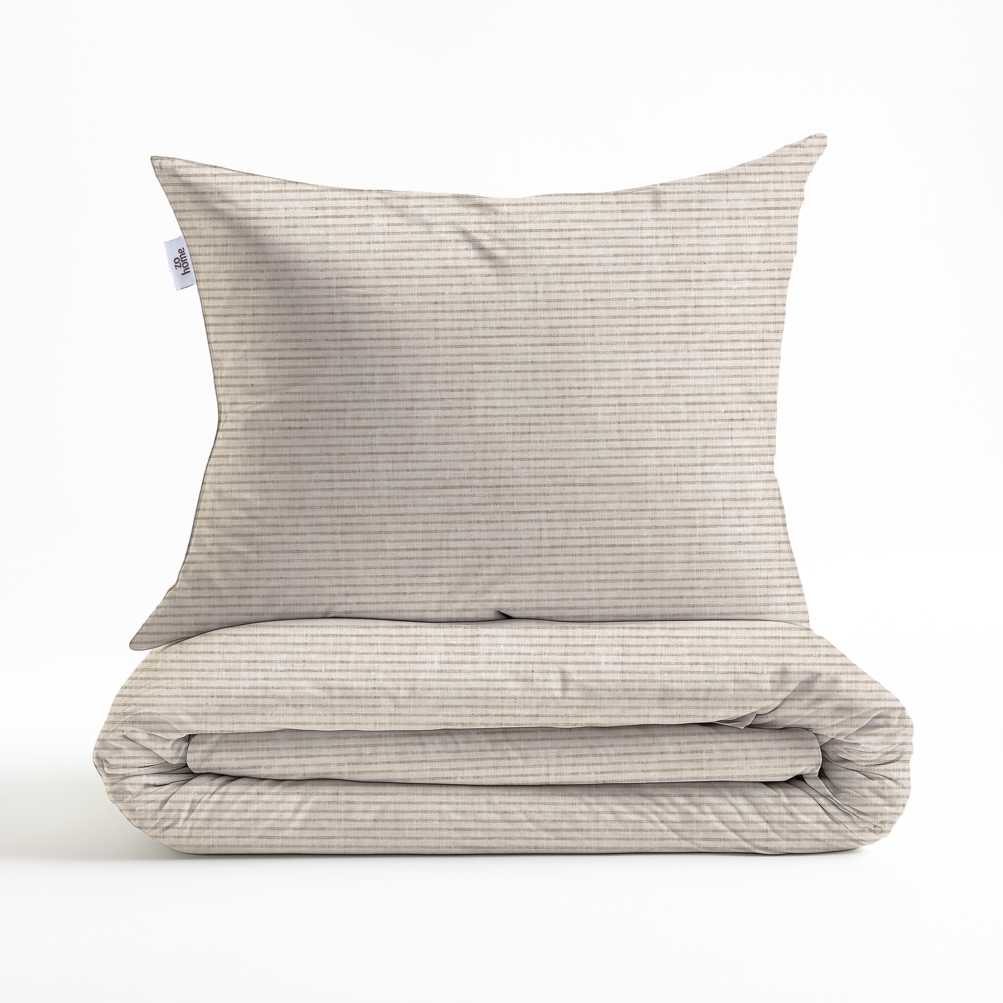 Heckettlane Bettwäsche ca. 135x200cm in Farbe Sandy-Beige, Kissen, Dekoration für Zuhause, Kopfkissen, Leinen