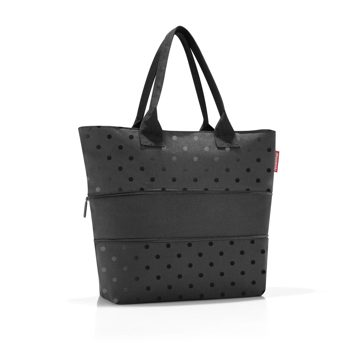 Reisenthel SHOPPER E1 in Farbe glossy dots black, Tasche, Tragetasche, Zubehör, Handtasche