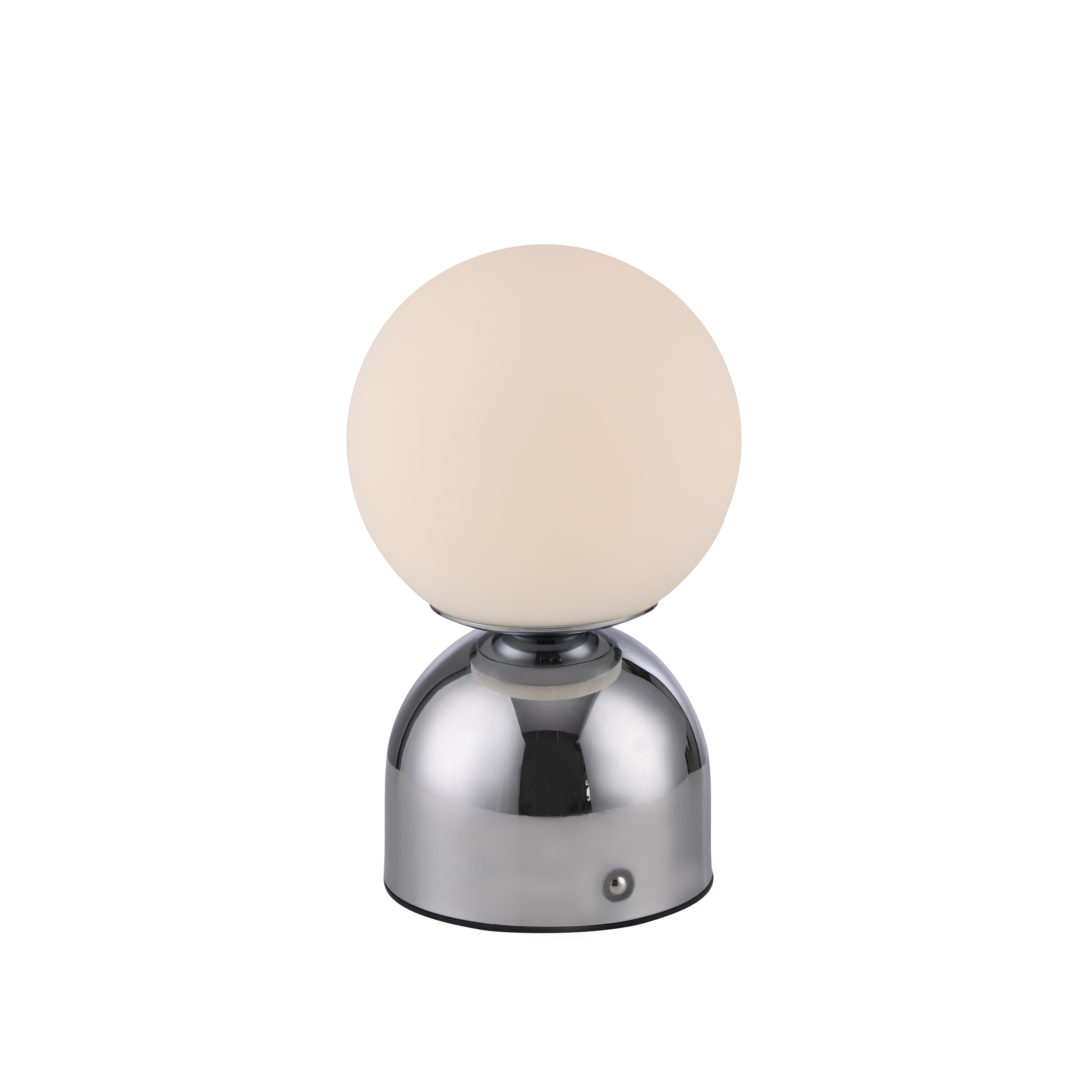 SCHÖNER WOHNEN-Kollektion LED-AKKU-Tischleuchte RUDI in Chrom SCHÖNER WOHNEN-Kollektion LED-AKKU-Tischleuchte RUDI in Chrom, Lampe, Kugel