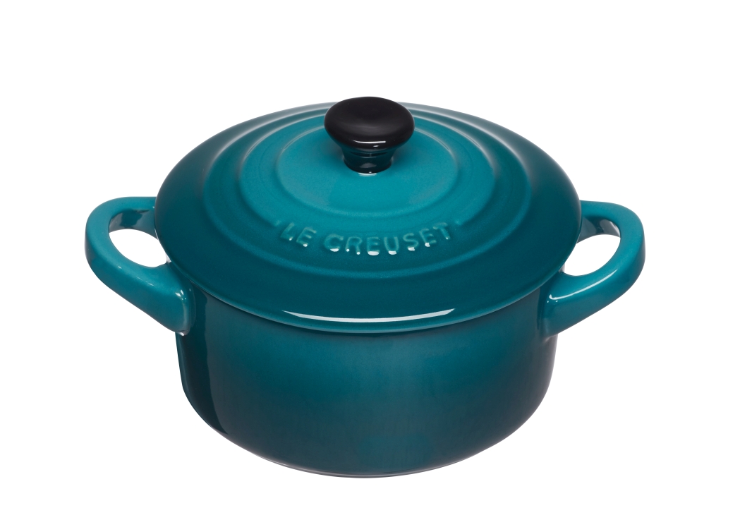 Le Creuset Mini-Cocotte 10cm in Farbe Deep Teal