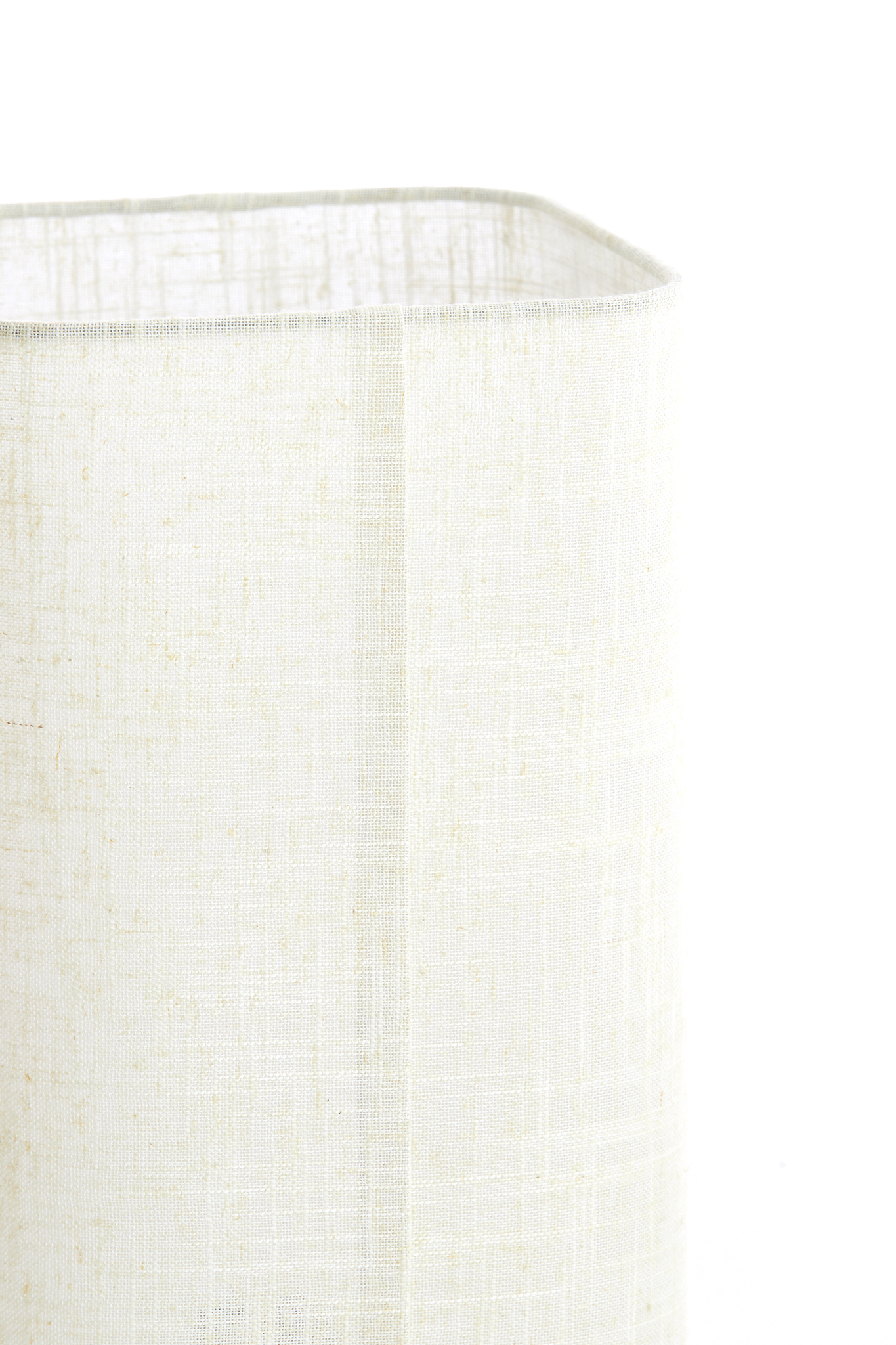 Tischleuchte  ca, 22x22x51cm in wood Print natur+Linen creme