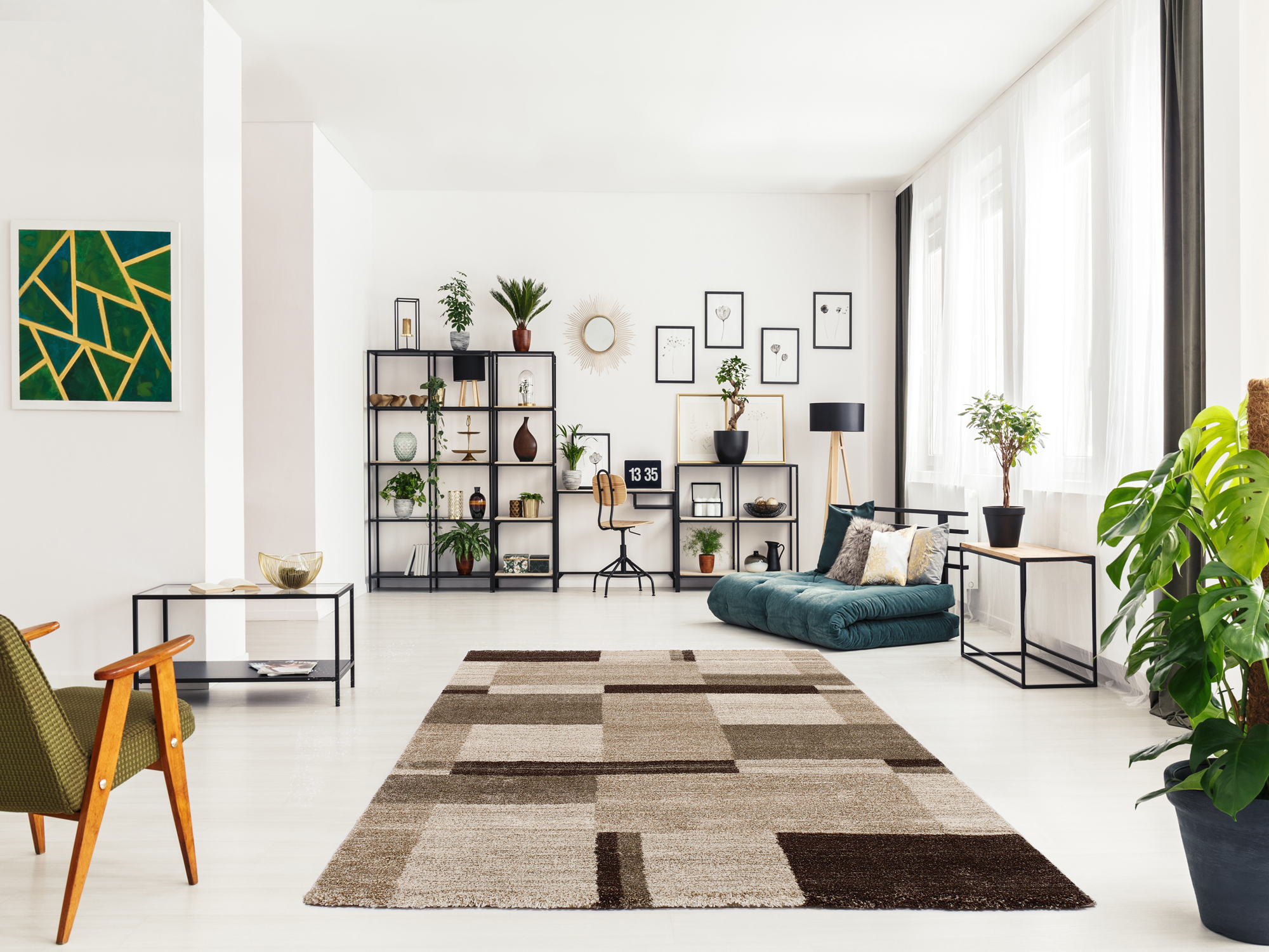 OCI Frisé-Teppich ca. 140x200cm in Farbe beige-braun