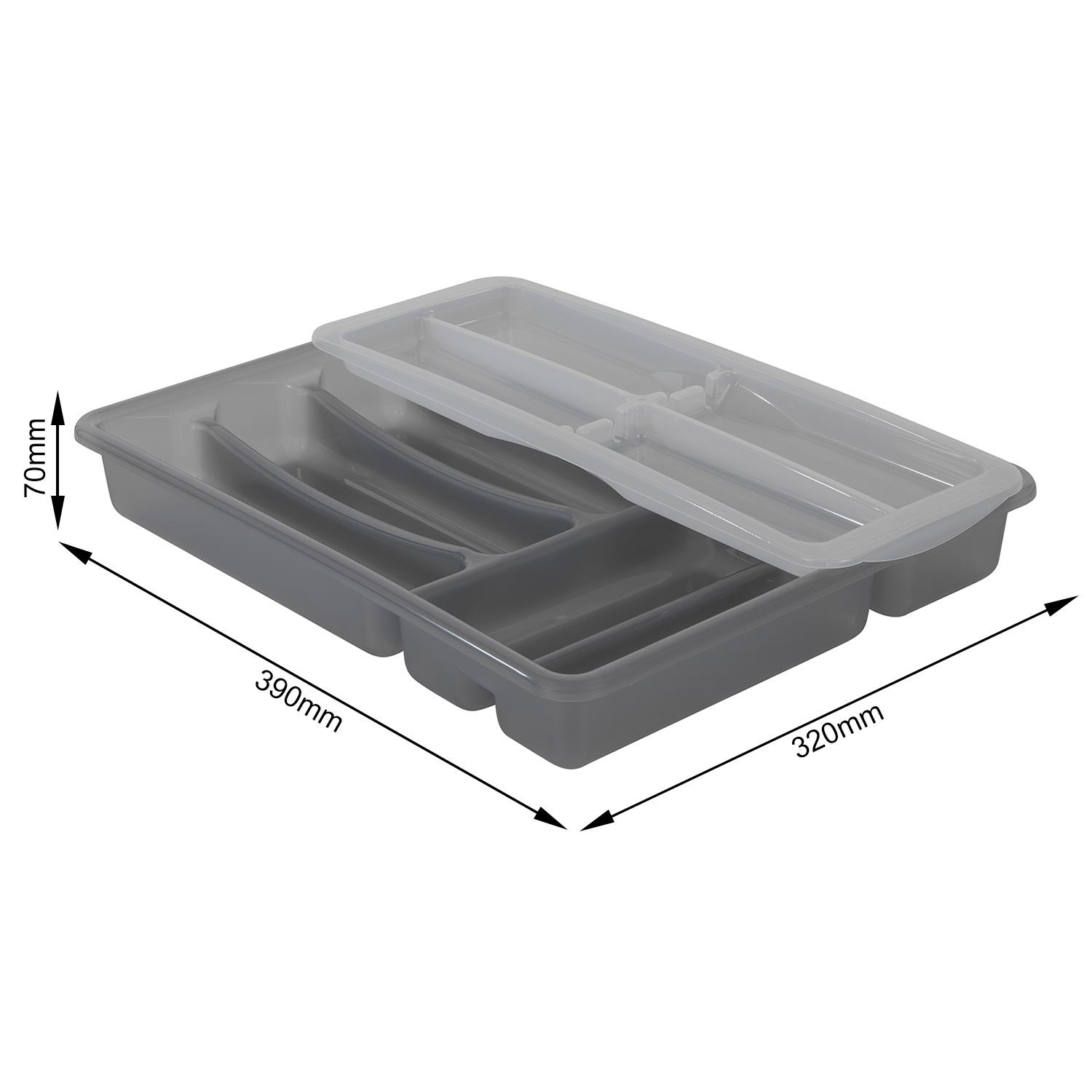 Rotho Besteckkasten Basic in Transparent