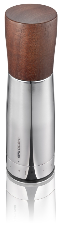 GEFU Gewürzmühle SPICE-GRIND in Farbe schwarz/braun/silber