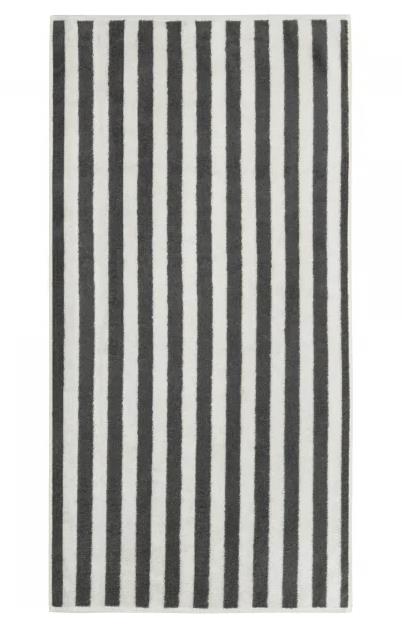 Cawö Handtuch 50x100 cm STUDIO STREIFEN in Farbe 37 anthrazit