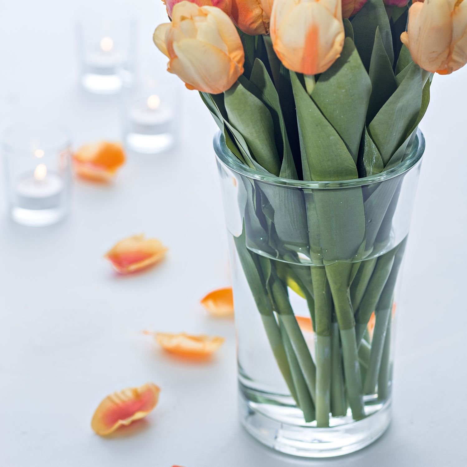 Leonardo Vase Bloom 21,5cm in Farbe klar, Krug, Töpferei, Vase, Blume, Blütenblatt