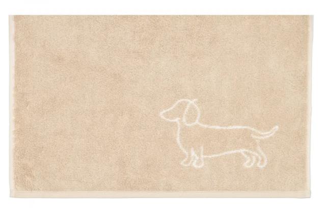 Cawö Gästetuch 30x50 cm WE LOVE DOG in 33 natur/beige