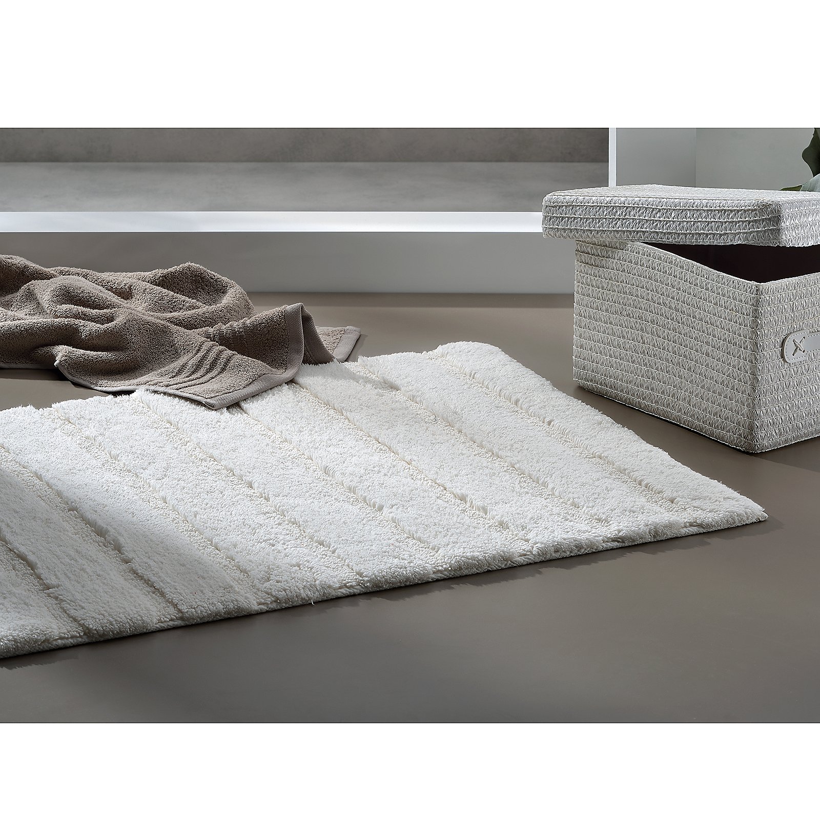Kela Badematte MEGAN in Granitgrau, Dekoration für Zuhause, Teppich
