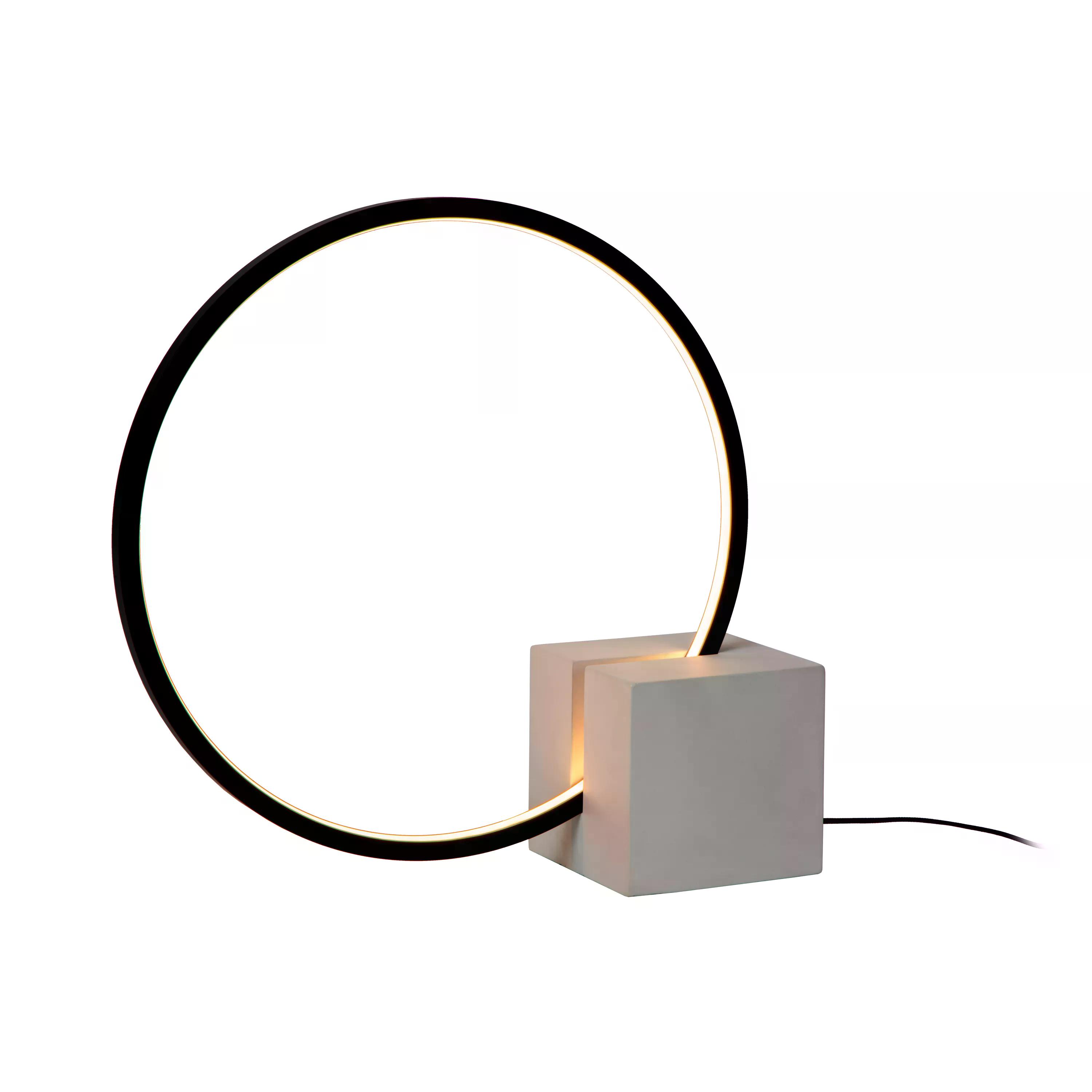Lucide Tischleuchte CIRKELIS in schwarz, dimmbar, Lampe