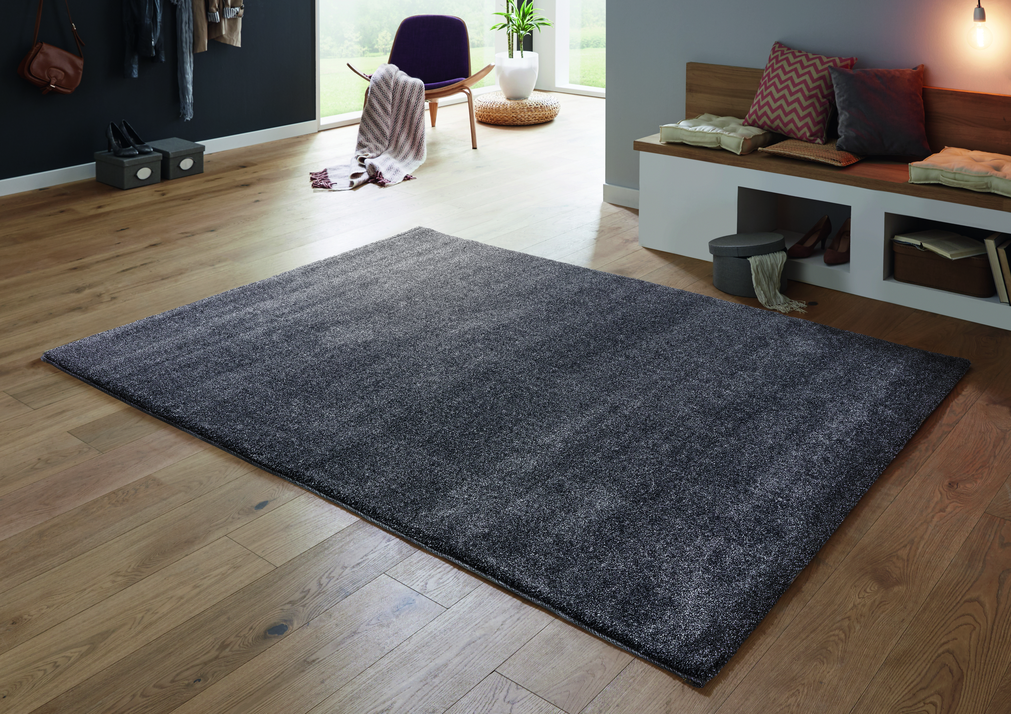 Golze & Söhne Teppiche Savona ca. 80x150cm in Farbe anthrazit