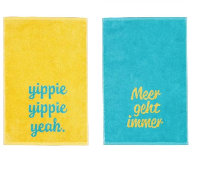 Cawö Postcard Towels POSTCARDS TOWELS EDITION 30x50cm in Farbe meer geht immer, Buch, Veröffentlichung, Inneneinrichtung