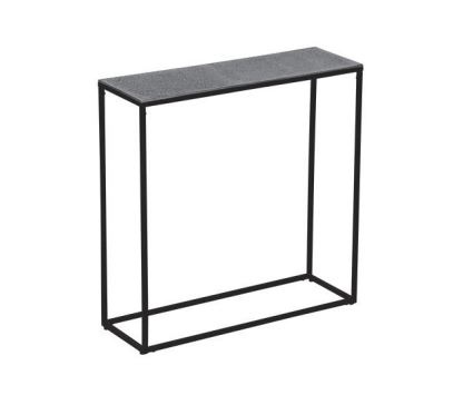 Konsolentisch ANISHA ca. B80 H80 cm in Farbe Silber, Schwarz