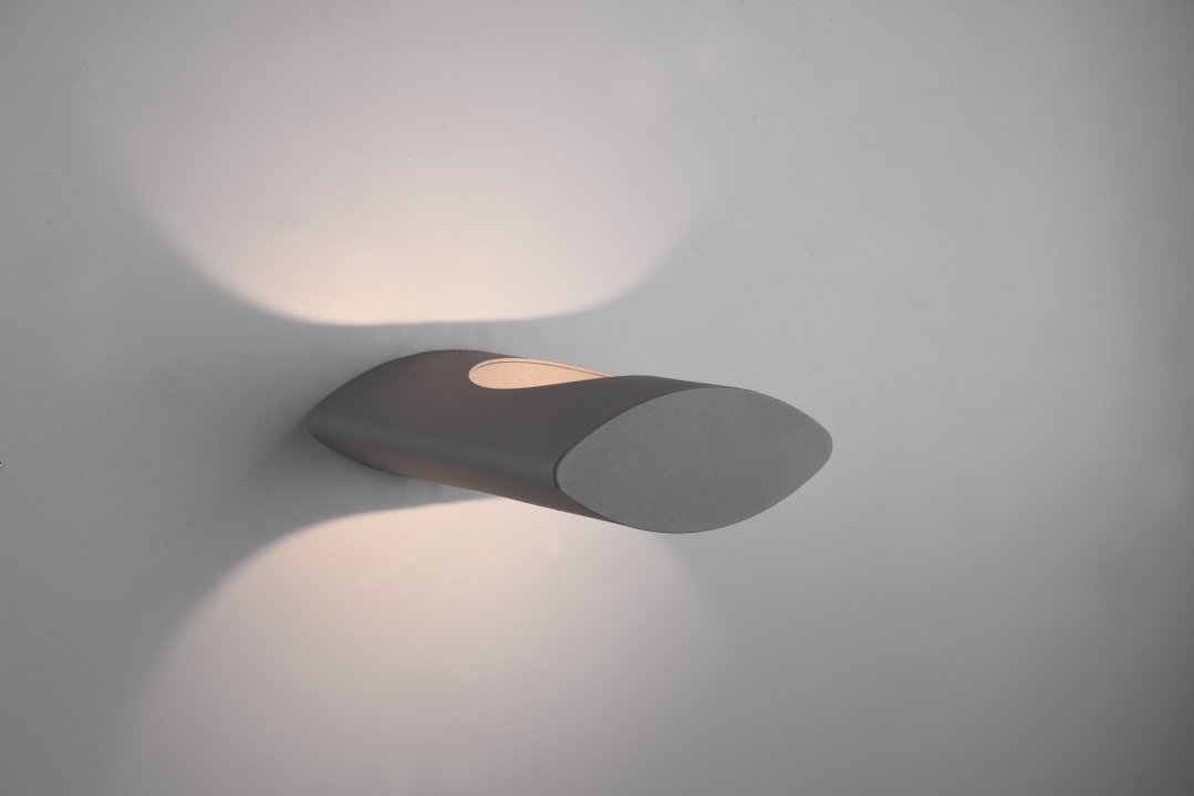 Trio LED-Wandleuchte KATUN in anthrazit
