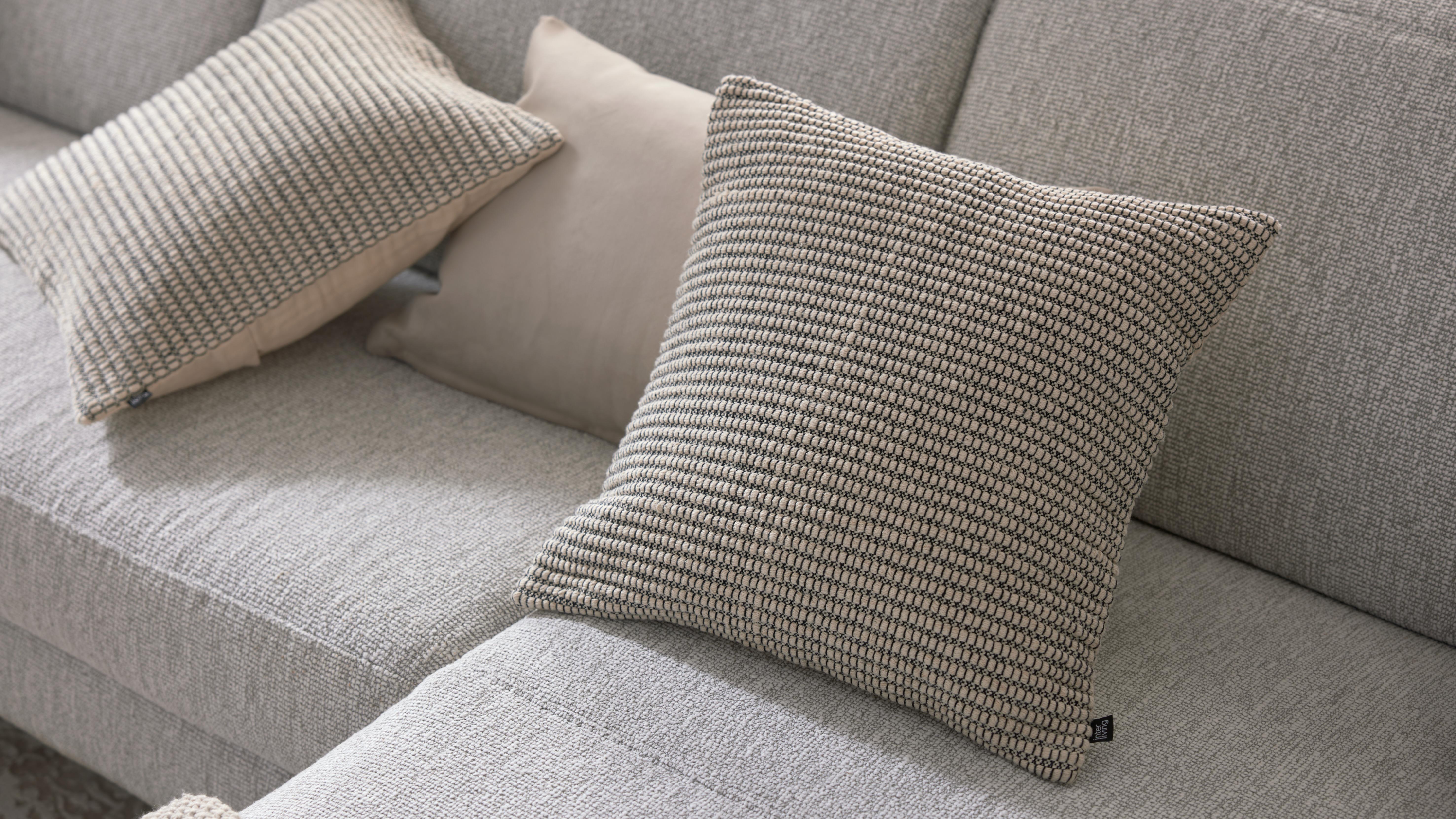 Interliving Kissenhülle IL-9122 ca. 45x45cm in Farbe Schwarz