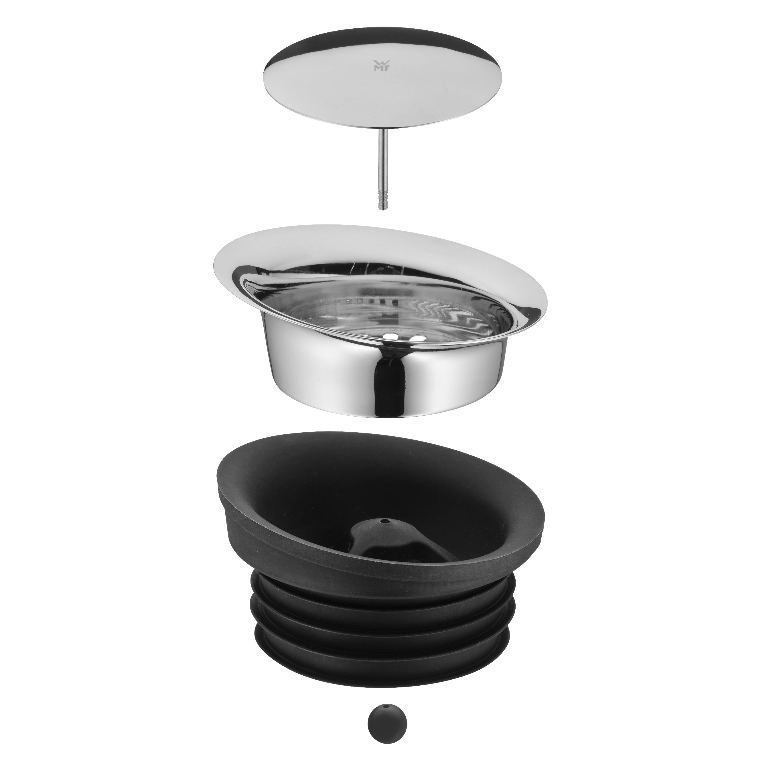 WMF Basic Wasserkaraffe mit Griff, 1,5 in tranparent