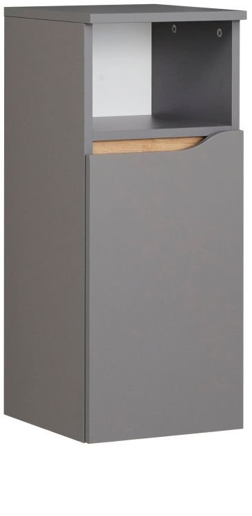 Pelipal Unterschrank Capri in quarzgrau mit Holzoptik