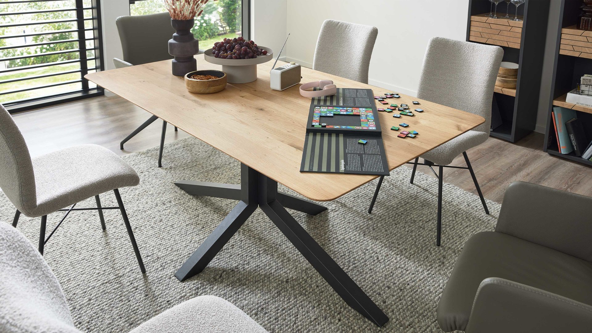 Interliving Esstisch INTERLIVING-5115 ca. B100 cm in Eiche Astig geölt