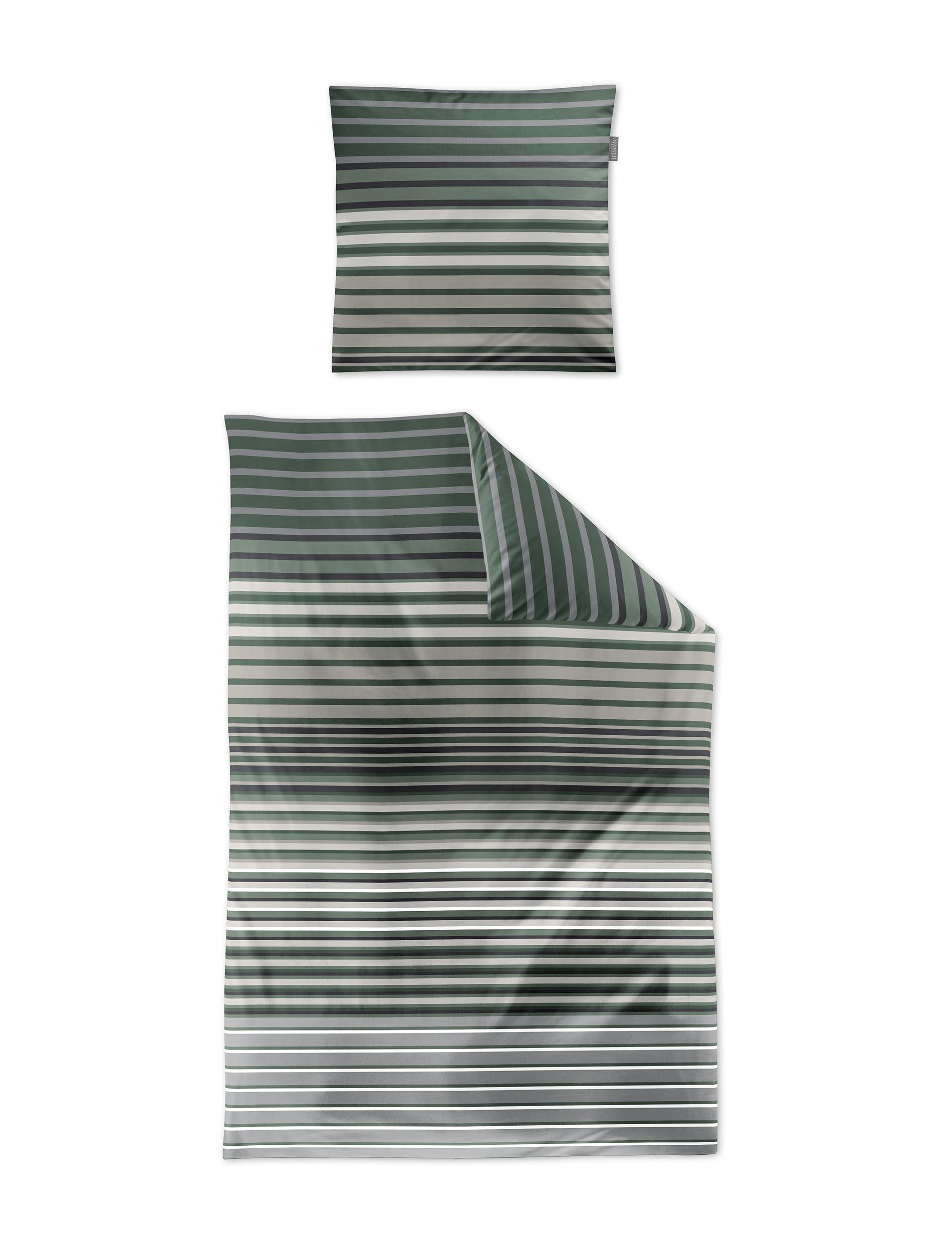 Irisette Tencel-Satin Bettwäsche LOTUS ca. 155x220cm in Farbe salbei