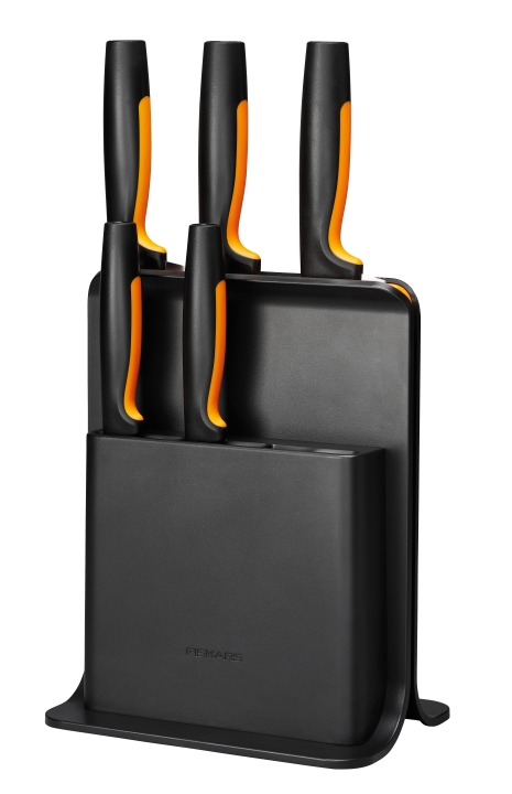 Fiskars Messerblock mit 5 Messern FUNCTIONAL FORM in Farbe Black
