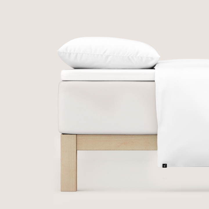 Schlafgut Pure Topper Spannbettlaken ca. 90x190-100x220cm in Farbe Full-White