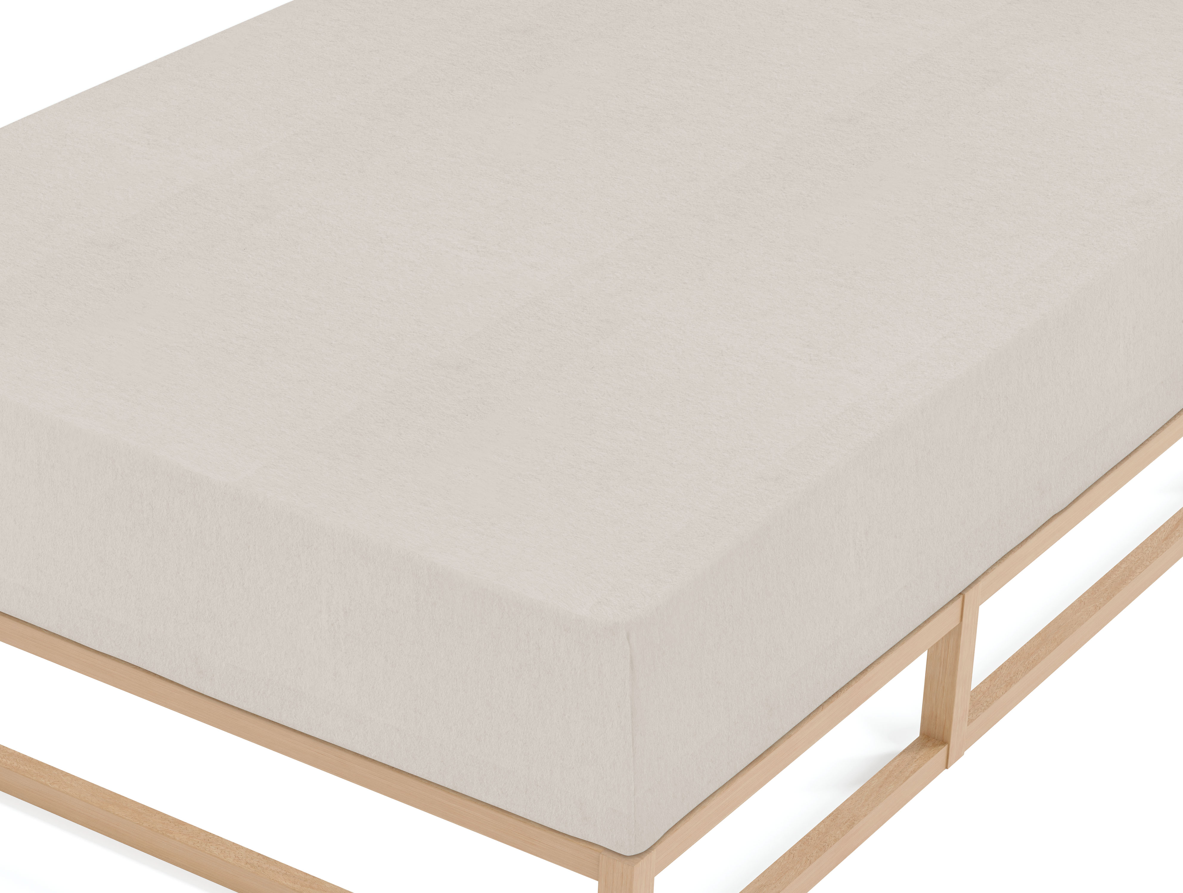 Biberna BIBER-Spannbetttuch ca. 140x200cm in Farbe Kitt, Moebel, Matratze