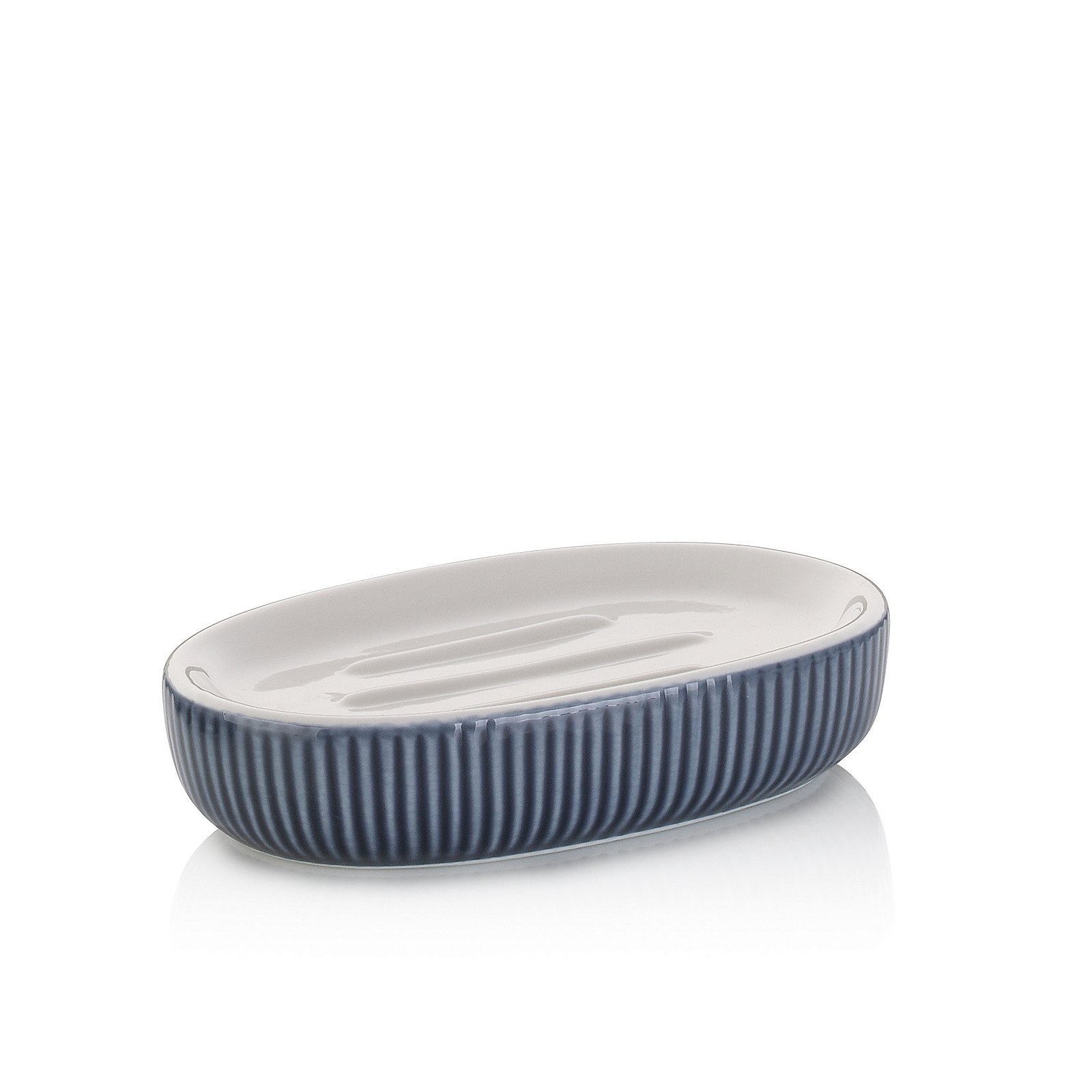 Kela  Seifenschale AVA in Farbe rauchblau, Porzellan, Töpferei, Essen, Mahlzeit, Gericht