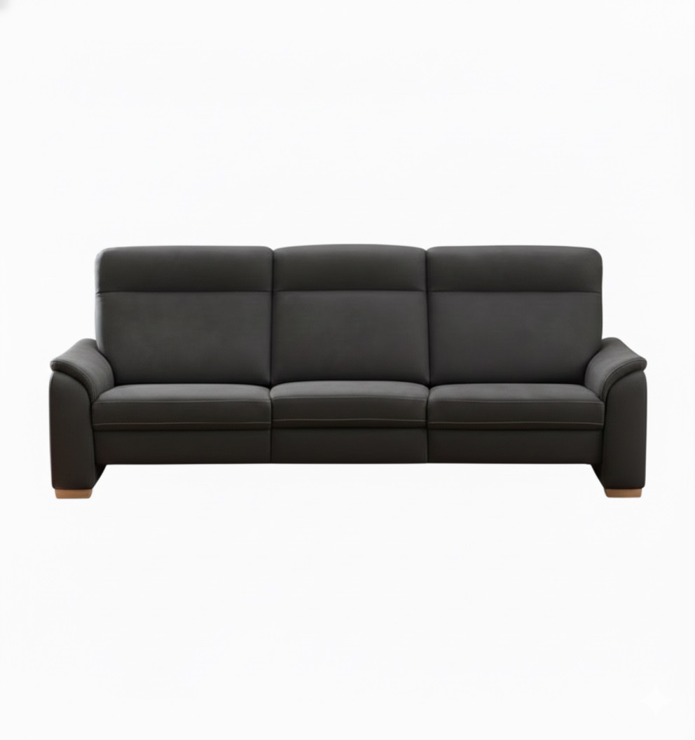 2-Sitzer Trapezsofa PP-PF20072 in Stoff Mammut anthrazit, Couch, Mobiliar