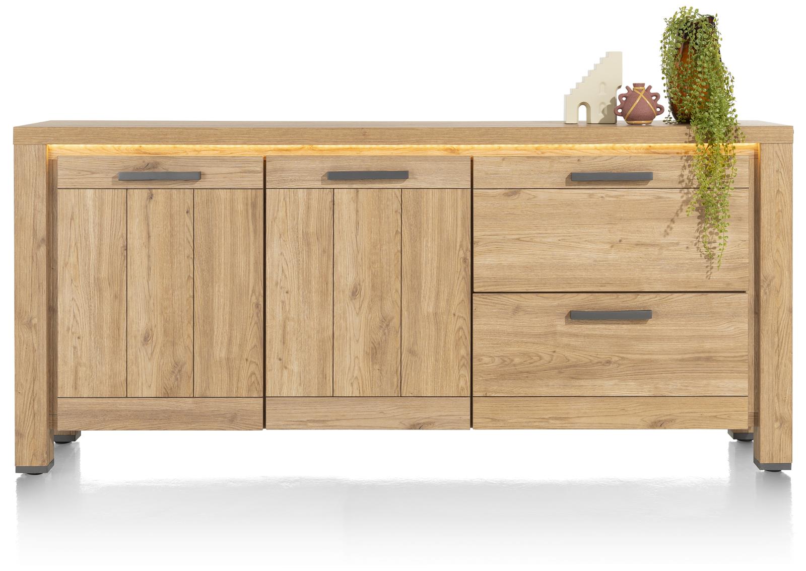 Henders & Hazel Sideboard DELMONTE ca. B190 H85 T42 cm in Eiche natur furniert