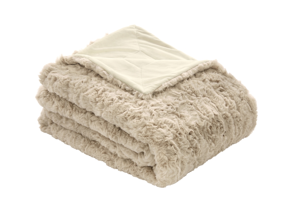 bugatti Felldecke 150x200cm in Farbe natur, Decke, Kleidung, Halstuch