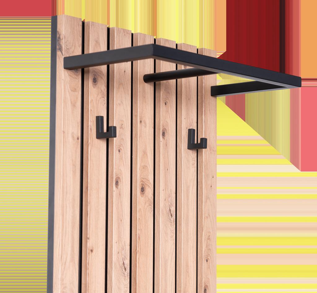 M2 Kollektion Wandgarderobe  in Artisaneiche Dekor